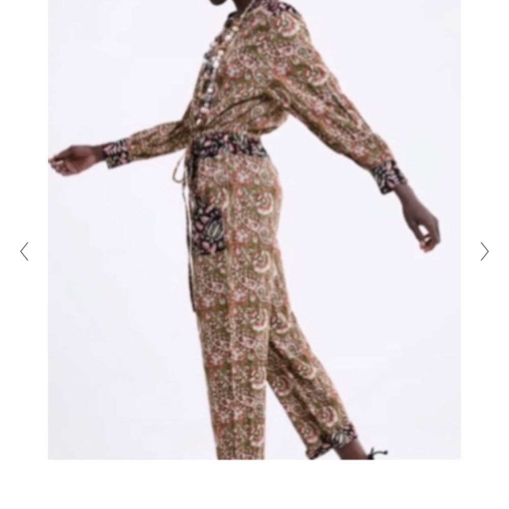 Zara new with tag Indian cotton jumpsuit